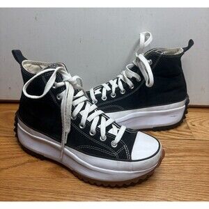 Converse Run Star Hike Hi Black White Gum honey 166800C | US M 8.5 W 10 Chunky